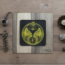 "Autumn" Totem blessing print.SNAKE EAGLE. Animal Symbol Art, Visual Shield & Mascot. Home Decor